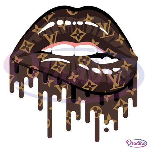 louis vuitton lips svg